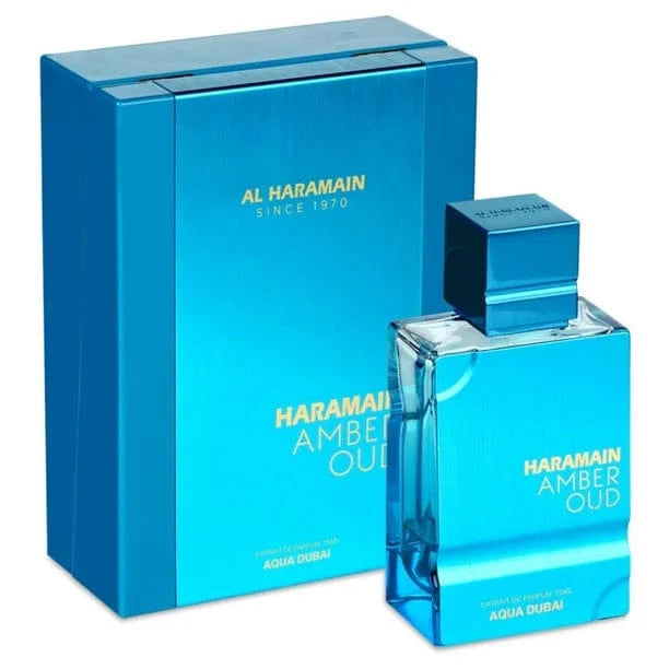 AMBER OUD AQUA DUBAI Al haramain perfume UNISEX 100ml