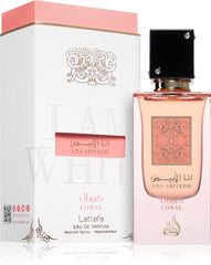 ANA ABIYEDH CORAL Lattafa perfume MUJER 60ml