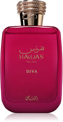 Rasasi Hawas For Her Diva Perfume Mujer 100ml frasco original