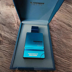 AMBER OUD AQUA DUBAI Al haramain perfume UNISEX 100ml
