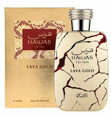 Rasasi Hawas Lava Gold Perfume Hombre 100ml caja embalaje original