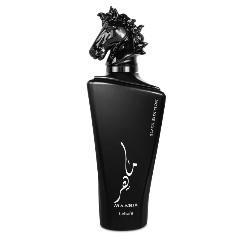 MAAHIR BLACK EDITION Lattafa perfume para hombre 100ml – Elixir Perfumes