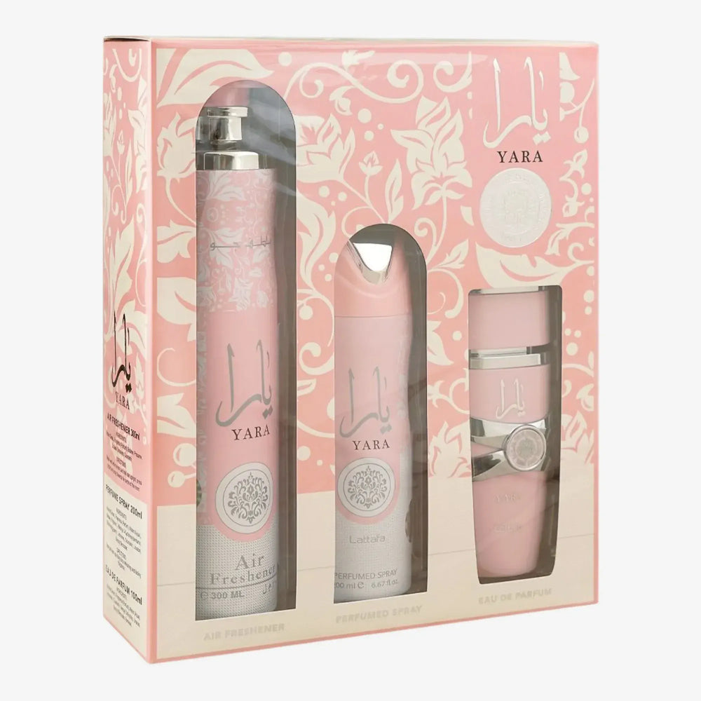 PACK YARA ROSA (PERFUME+AMBIENTADOR+DESODORANTE)