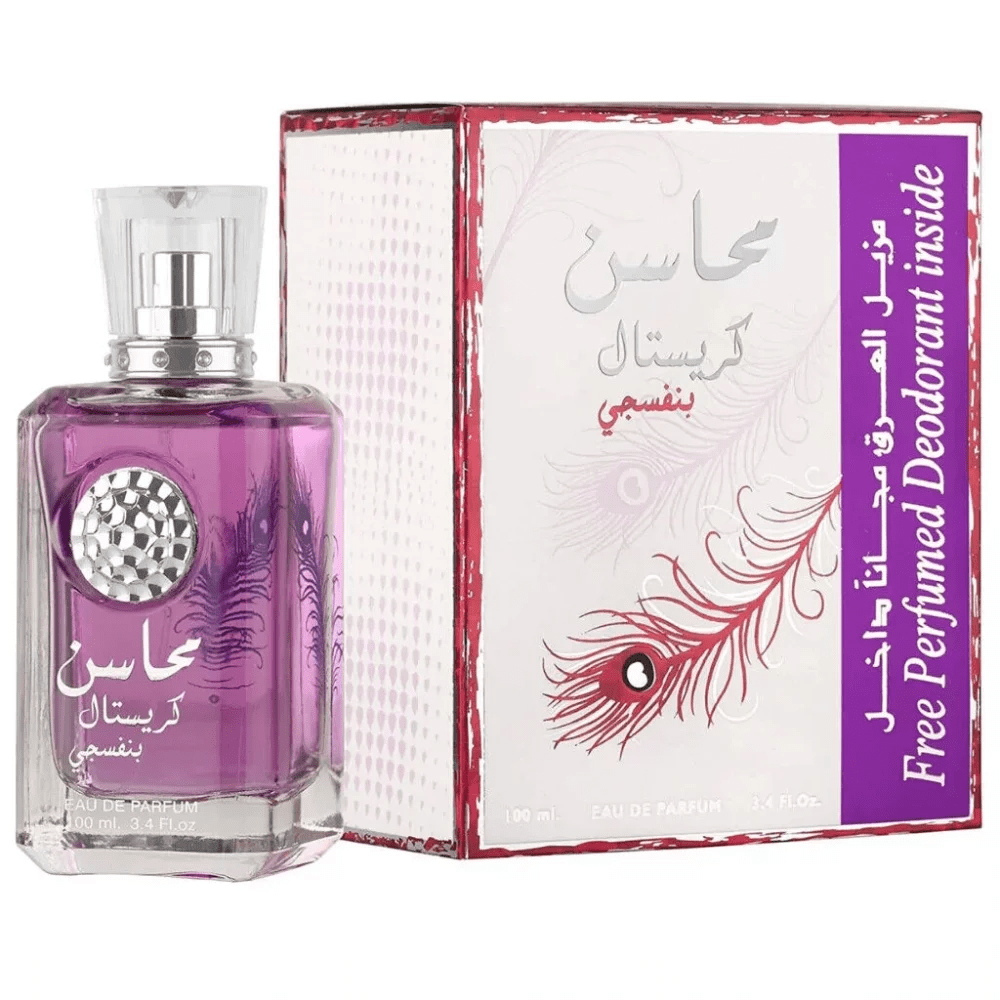 Lattafa Mahasin Crystal Violet Perfume Mujer 100ml Eau de Parfum spray comprar online