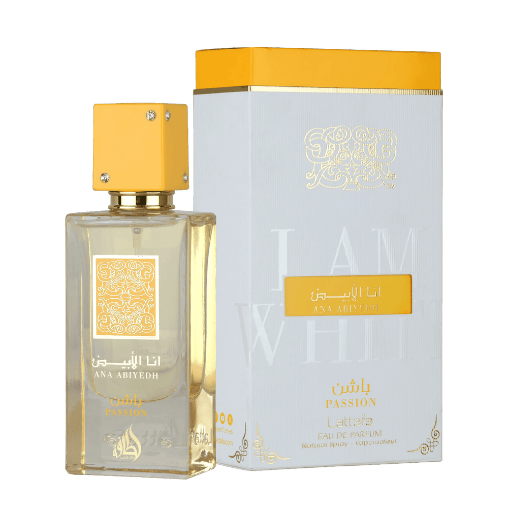 Lattafa Ana Abiyedh Passion Perfume Mujer 60ml caja embalaje original