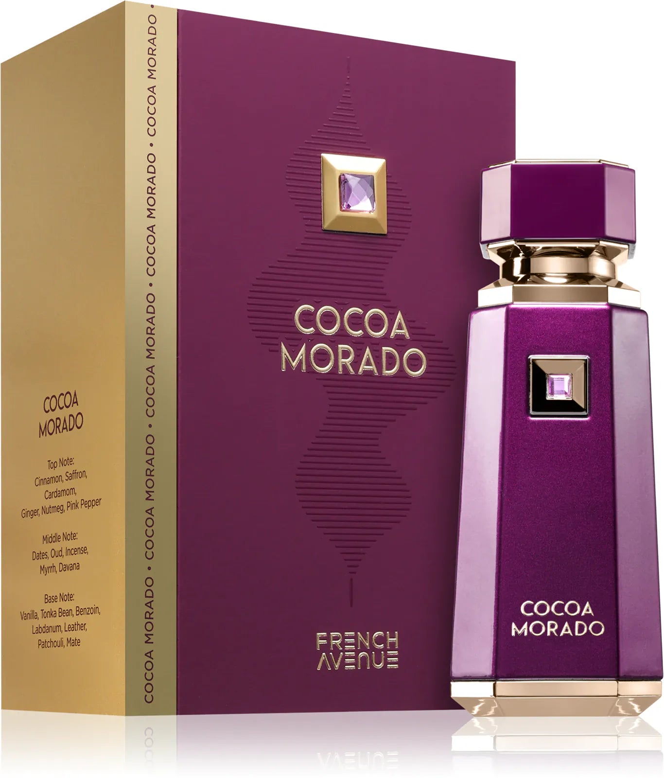 French Avenue Cocoa Morado Perfume Unisex 100ml caja embalaje original