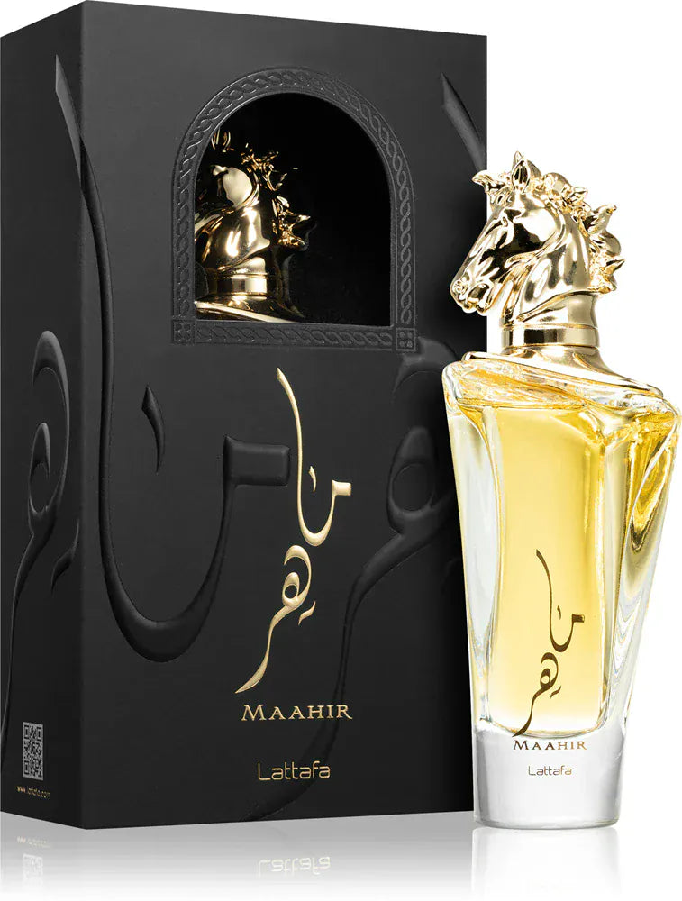 Lattafa Maahir Original Perfume Unisex 100ml caja embalaje original