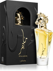Lattafa Maahir Original Perfume Unisex 100ml caja embalaje original