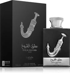 Lattafa Ishq Al Shuyukh Silver Perfume Unisex 100ml caja embalaje original