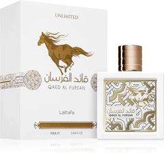 Lattafa Qaed Al Fursan Unlimited /femenino . Perfume Unisex 90ml caja embalaje original