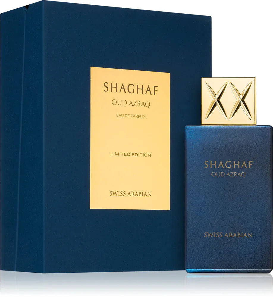 SHAGHAF OUD AZRAQ Swiss arabian perfume UNISEX 75ml
